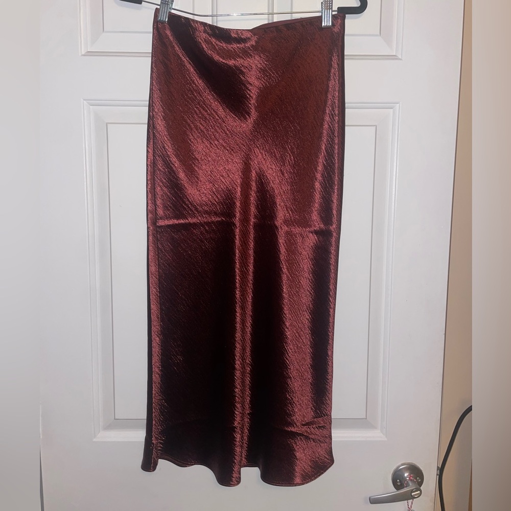 Banana Republic “Bias-Cut Midi Slip Skirt”